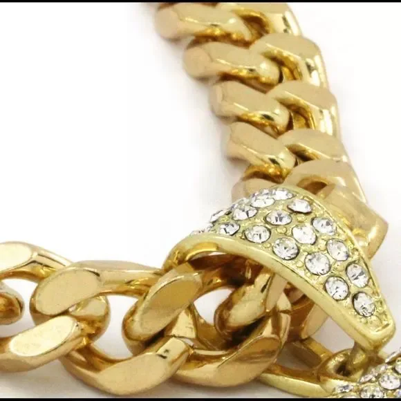 14k Gold Plated Last Supper Pendant Cuban Link